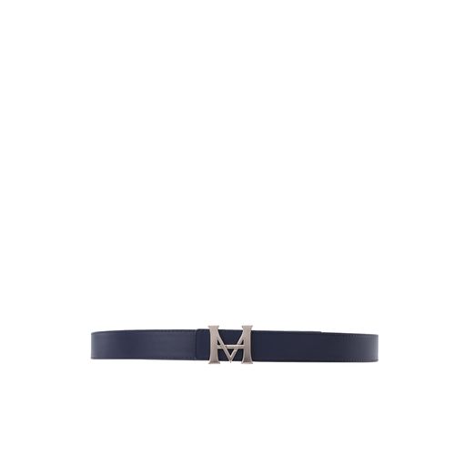 Belt Casual Monograma Double Face Indigo Caoba