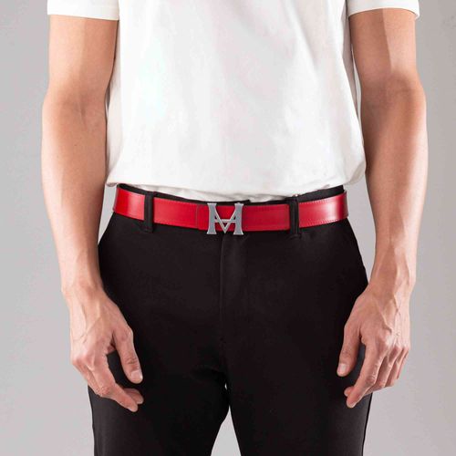 Casual Belt Monograma Double Face Negro Cayena