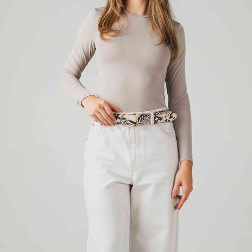 Belt Casual Monarca Burgundy Piton