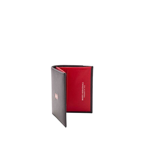 Card Holder Plain With Bill Compartment Negro Toro Millenium