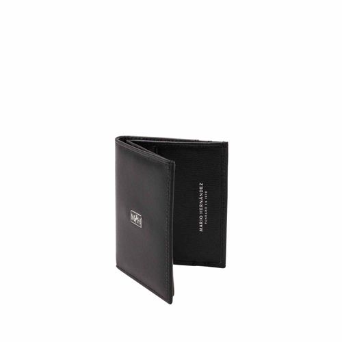 Card Holder Plain With Bill Compartment Noche Millenium