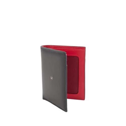 Wallet Small Vertical Negro Rojo Castellano