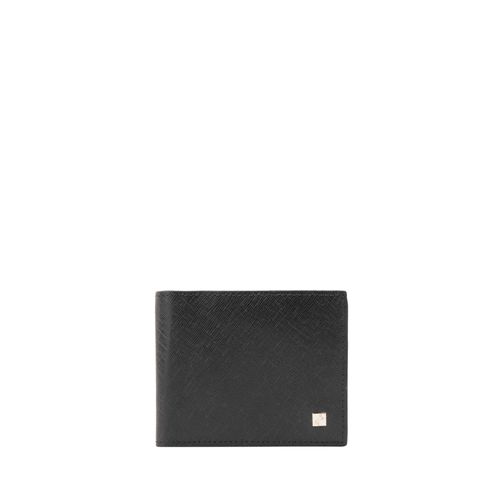 Wallet With Clear Window Negro Roble