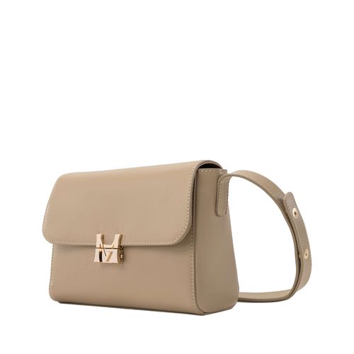 Crossbody Bag With Cover Monograma Taupe Solon Hernández