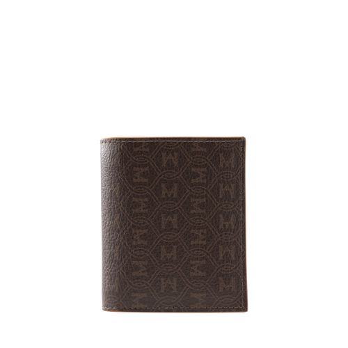 Card Holder Plain With Bill Compartment Café Palenque