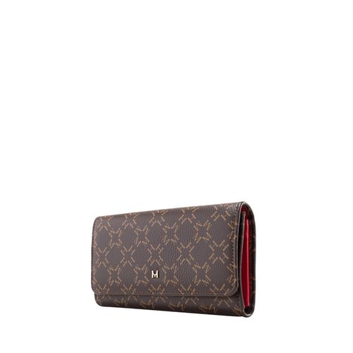 Wallet Fernanda Café Rojo Primario Básico