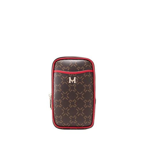 Cell Phone Holder Elena Café Rojo Primario Básico