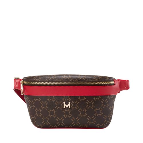 Belt Bag Londres Café Rojo Primario Básico