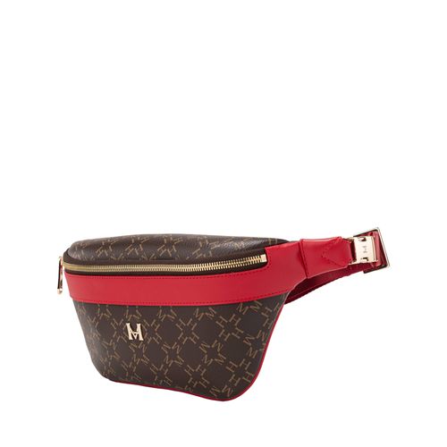 Belt Bag Londres Café Rojo Primario Básico