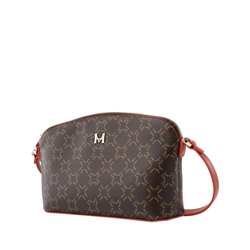 Crossbody Bag Santana Café Rojo Primario Básico