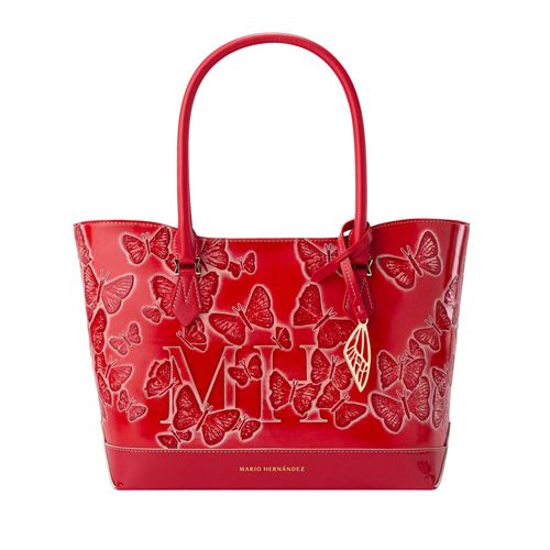 Tote Bag Medium Alas Rojo Cruz Mariposas