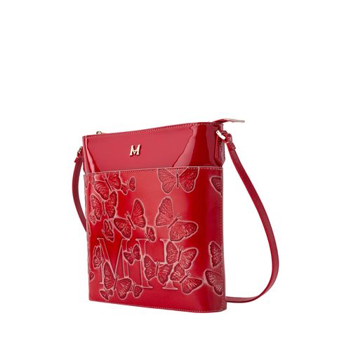 Crossbody Bag Calypso Lt Rojo Cruz Mariposas