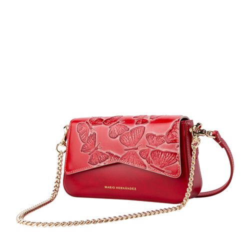 Crossbody Bag Alma Rojo Cruz Mariposas