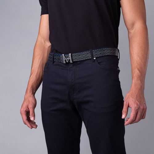 Casual Belt Monograma Double Face Noche Azul