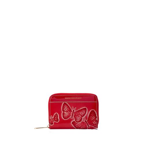 Wallet Cris Rojo Cruz Mariposas