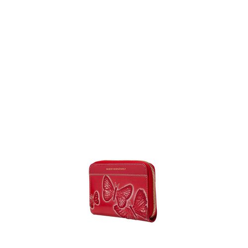 Wallet Cris Rojo Cruz Mariposas