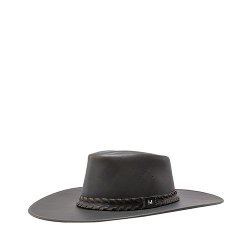 Hat In Leather Verde Solon Hernández