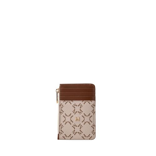 Card Holder 8 Cards With Zip Beige Primario Básico