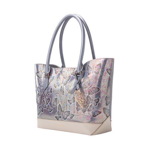 Tote Bag Medium Alas Gris Mariposas