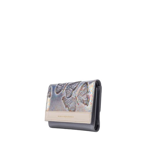 Wallet Florencia Gris Mariposas