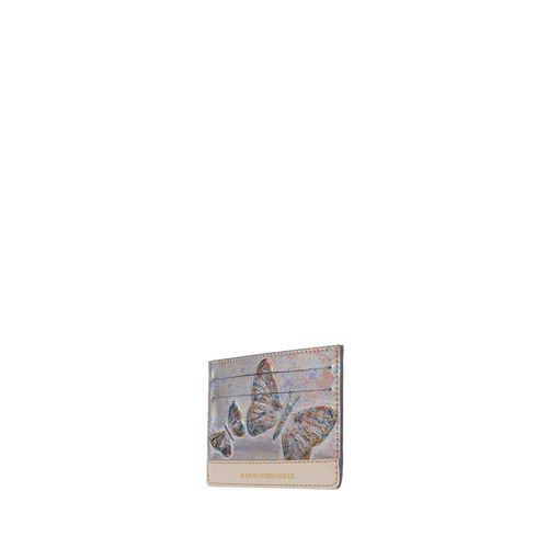 Card Holder Plain Gris Mariposas