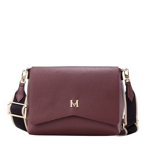 Crossbody Bag With Cover Alma Borgoña Sur