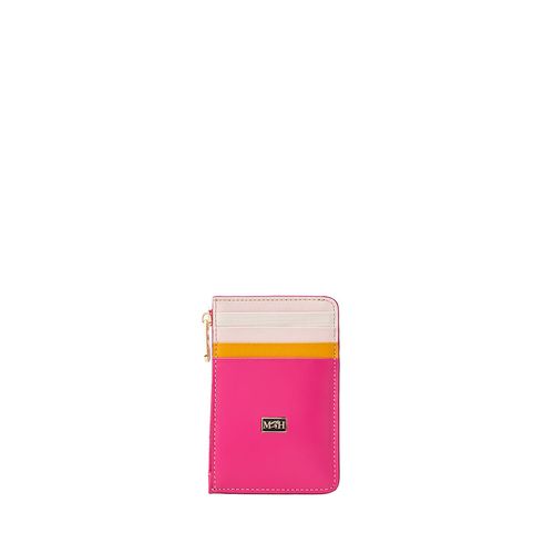 Card Holder 8 Cards With Zip Rosado Collorfull