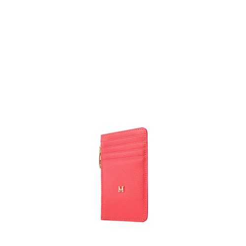 Card Holder 8 Cards With Zip Rosa Fontana