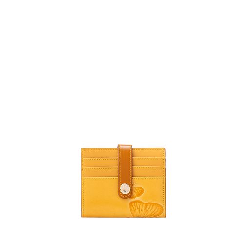 Card Holder With Clasp And Compartment Dijon Mariposas