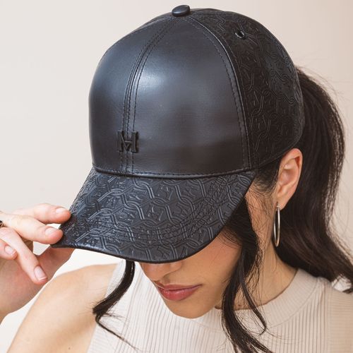 Baseball Cap Huellas Negro Milliner