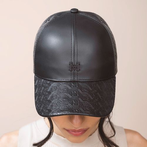 Baseball Cap Huellas Negro Milliner