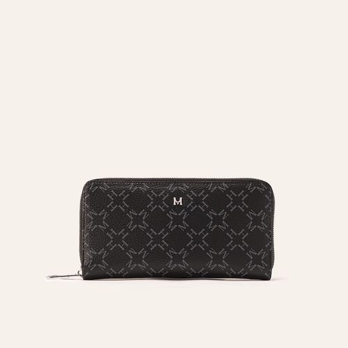 Wallet Carla Simple Ébano Primario Básico