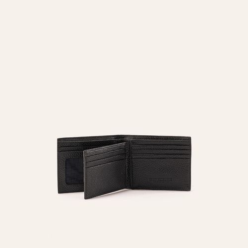 Wallet Extraplain With Pocket Negro Sombra
