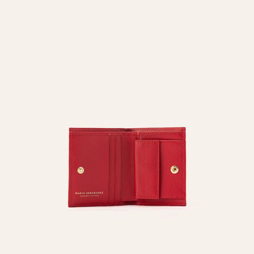 Wallet Medium Lola Café Rojo Primario Básico