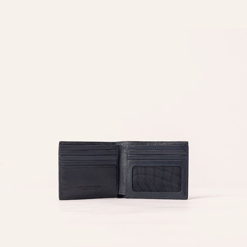 Wallet With Clear Window Negro Orión Roble