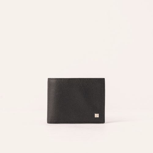 Wallet Extraplain With Pocket Negro Orión Roble
