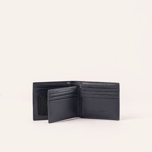 Wallet Extraplain With Pocket Negro Orión Roble