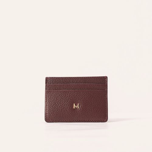 Card Holder Plain Borgoña Sur