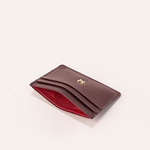 Card Holder Plain Borgoña Sur