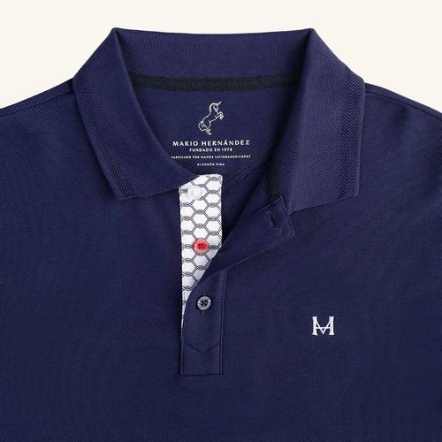 T Shirt Polo Emblema Azul Tierra Arriba