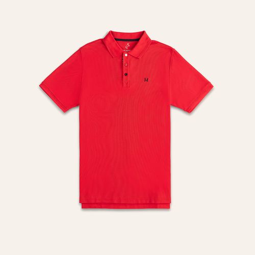T Shirt Polo Emblema Rojo Tierra Arriba