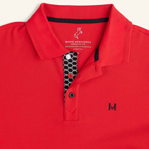 T Shirt Polo Emblema Rojo Tierra Arriba