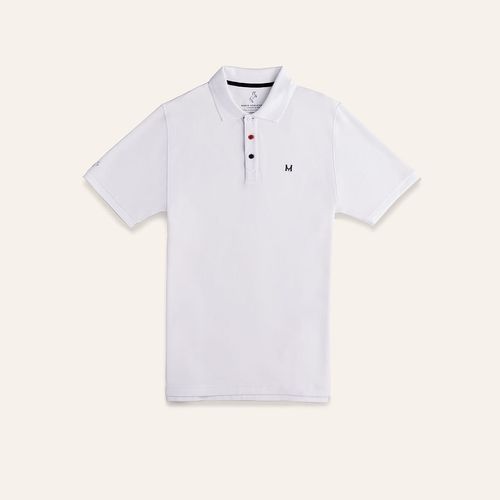 T Shirt Polo Emblema Blanco Tierra Arriba