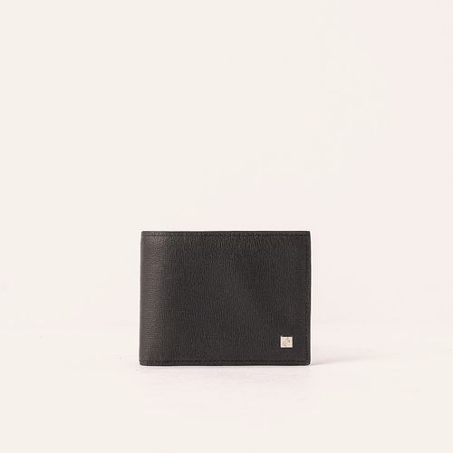 Wallet Extraplain With Pocket Negro Orión Roble