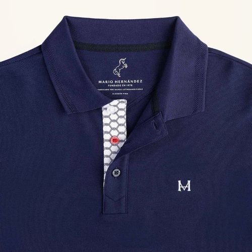 T Shirt Polo Emblema Azul Tierra Arriba