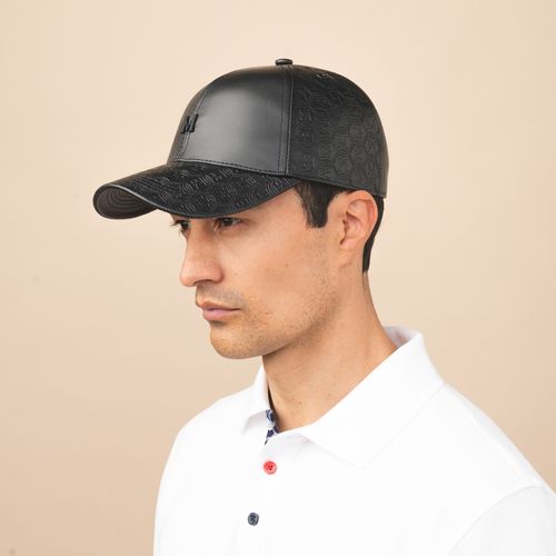 Baseball Cap Huellas Negro Milliner