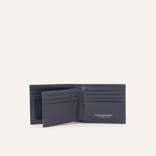 Wallet Extraplain With Pocket Azul Royal Millenium