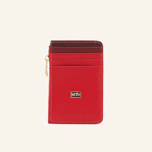 Card Holder 8 Cards With Zip Rojo Collorfull
