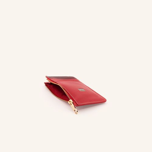 Card Holder 8 Cards With Zip Rojo Collorfull