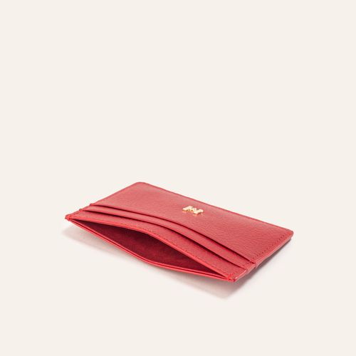 Card Holder Plain Rojo Gris Sur